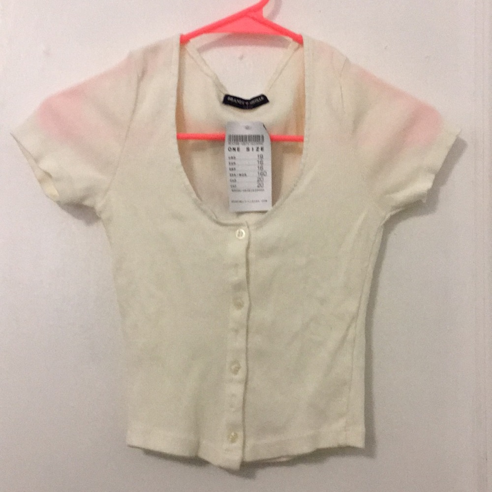 NWT Brandy Melville cream top